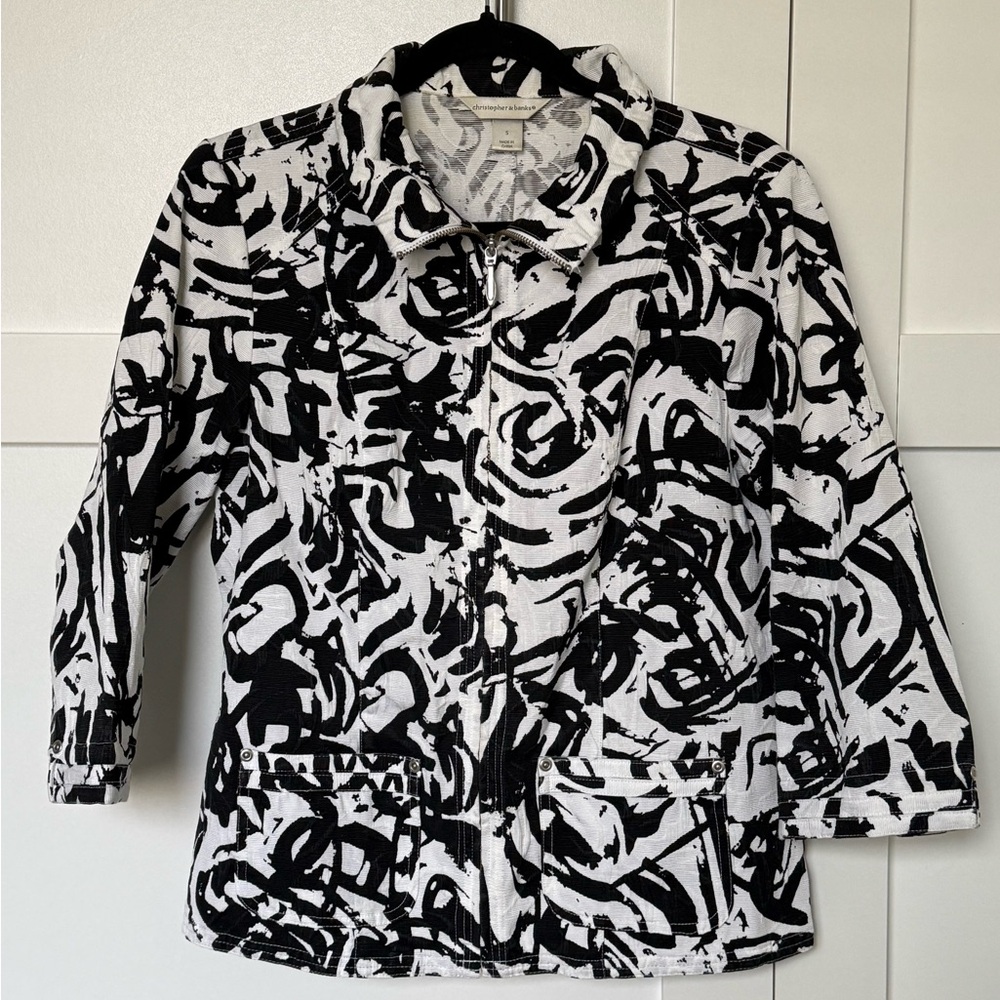 Stylish Black and White Women's Jacket